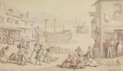 Plymouthin telakka tekijältä Thomas Rowlandson