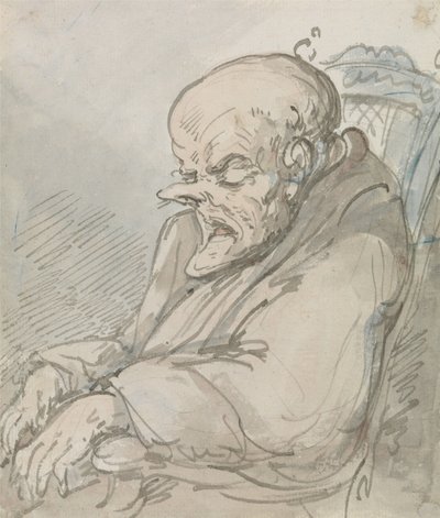 Vanhan miehen muotokuva tekijältä Thomas Rowlandson