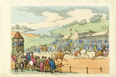 Valmistautuminen aloitukseen tekijältä Thomas Rowlandson