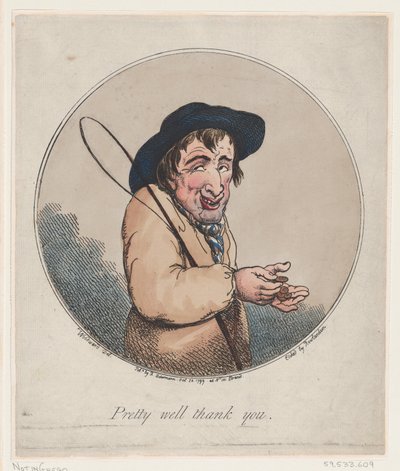 Melko hyvin kiitos, 20. lokakuuta 1799, 20. lokakuuta 1799. tekijältä Thomas Rowlandson