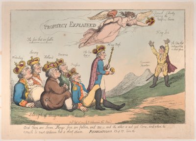 Profetia selitetty, 17. syyskuuta 1808, 17. syyskuuta 1808. tekijältä Thomas Rowlandson