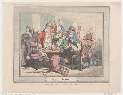 Public School, 10. toukokuuta 1802, 10. toukokuuta 1802. tekijältä Thomas Rowlandson