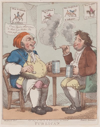 Publican, 30. elokuuta 1799, 30. elokuuta 1799. tekijältä Thomas Rowlandson