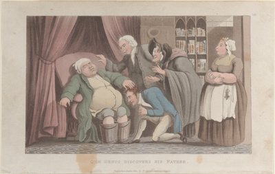 Quae Genus löytää isänsä, The History of Johnny Quae Genus, The Li..., 1. tammikuuta 1822. tekijältä Thomas Rowlandson