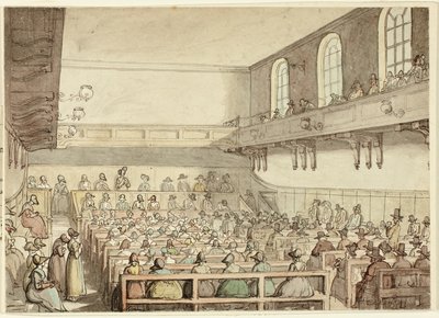 Kveekarien kokous tekijältä Thomas Rowlandson