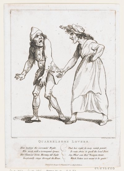 Riitaiset rakastajat, 2. tammikuuta 1797, 2. tammikuuta 1797. tekijältä Thomas Rowlandson
