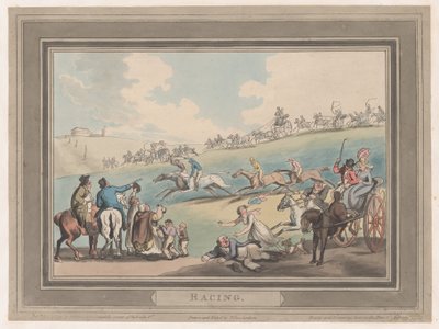 Racing [The Start], 1. tammikuuta 1799, 1. tammikuuta 1799. tekijältä Thomas Rowlandson
