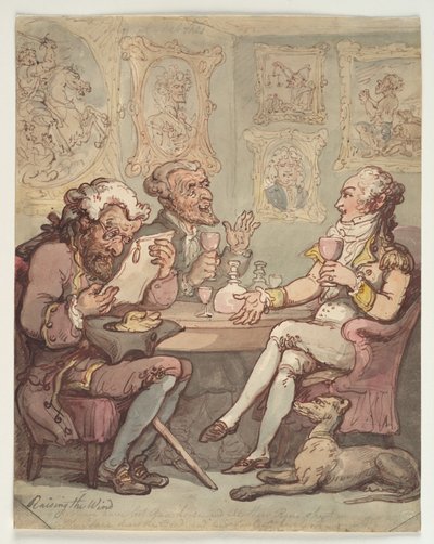 Tuulen nostaminen tekijältä Thomas Rowlandson