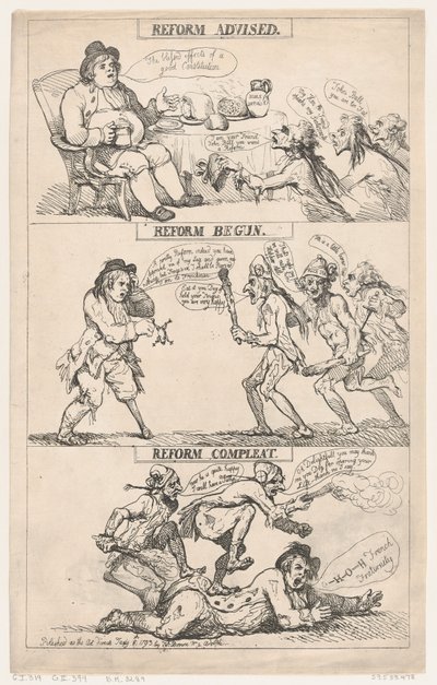 Uudistusta suositeltu, uudistus aloitettu, uudistus saatettu päätökseen tekijältä Thomas Rowlandson