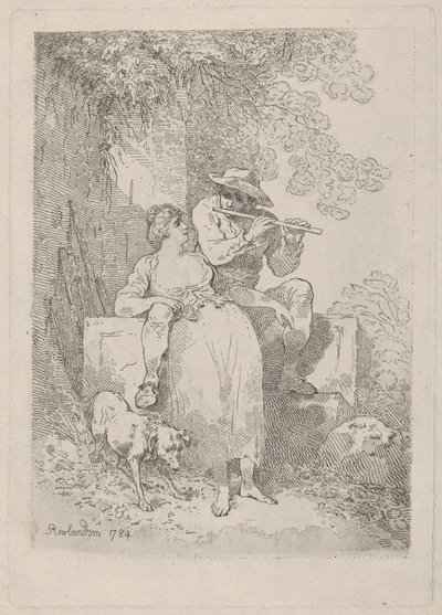 Lepo työstä aurinkoisina päivinä, 1784-87, 1784-87. tekijältä Thomas Rowlandson
