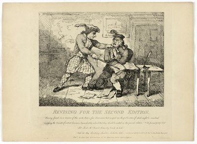 Boswellin Hebridien kierroksen tarkistaminen toista painosta varten. tekijältä Thomas Rowlandson