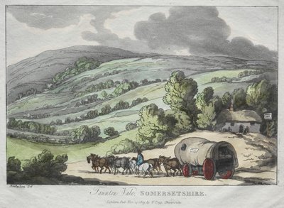 Rowlandsonin luonnokset luonnosta: Taunton Vale, Somersetshire tekijältä Thomas Rowlandson