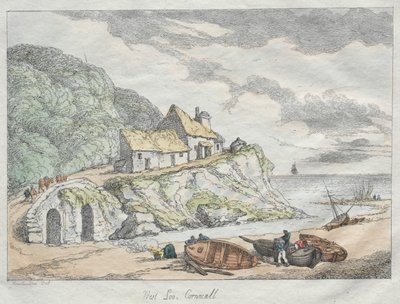 Rowlandsonin luonnokset luonnosta: West Looe, Cornwall tekijältä Thomas Rowlandson