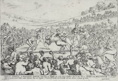 Maaseutuurheilu - Milling Match, 28. syyskuuta tekijältä Thomas Rowlandson