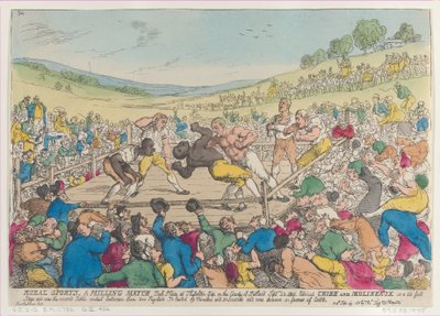 Maaseutuurheilu, Milling Match, 29. syyskuuta 1811, 29. syyskuuta 1811. tekijältä Thomas Rowlandson