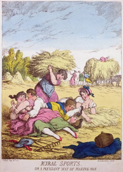 Maaseudun urheilu tai miellyttävä tapa tehdä heinää tekijältä Thomas Rowlandson