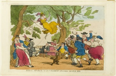 Maaseutuurheilu tai kuinka esitellä hyvin muotoista jalkaa tekijältä Thomas Rowlandson