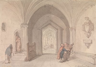 Kohtaus luostarissa tekijältä Thomas Rowlandson