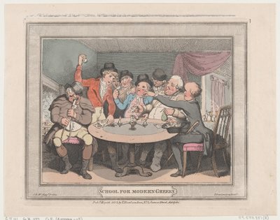 Nykykreikkalaisten koulu, 10. toukokuuta 1802, 10. toukokuuta 1802. tekijältä Thomas Rowlandson