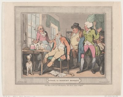 School for Modern Romans, 10. toukokuuta 1802, 10. toukokuuta 1802. tekijältä Thomas Rowlandson