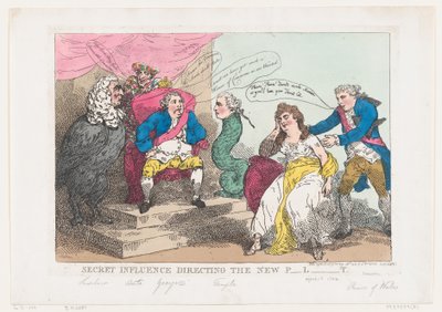 Salainen vaikutusohjaus Uusi P-l-t [parlamentti], 18. toukokuuta 1784., 18. toukokuuta 1784. tekijältä Thomas Rowlandson