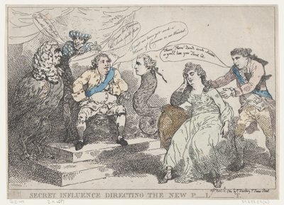 Salainen vaikutusohjaus Uusi P-l-t [parlamentti], 18. toukokuuta 1784., 18. toukokuuta 1784. tekijältä Thomas Rowlandson