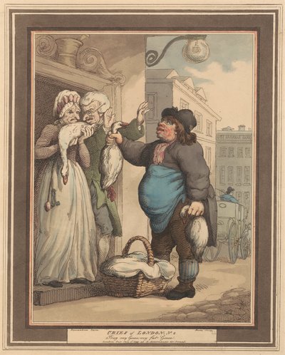 Kahdeksan sarja (2): Lontoon huudot tekijältä Thomas Rowlandson