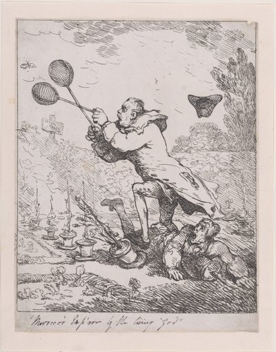 Sir Joseph Banks ja Marokon keisari, 1788, 1788. tekijältä Thomas Rowlandson