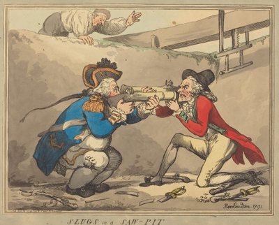 Etanat sahakuopissa tekijältä Thomas Rowlandson