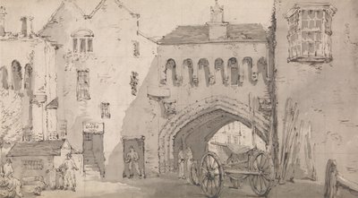 Southampton, Watergate ja Globe Inn tekijältä Thomas Rowlandson