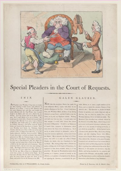 Special Pleaders in the Court of Requests, 28. toukokuuta 1802., 28. toukokuuta 1802. tekijältä Thomas Rowlandson