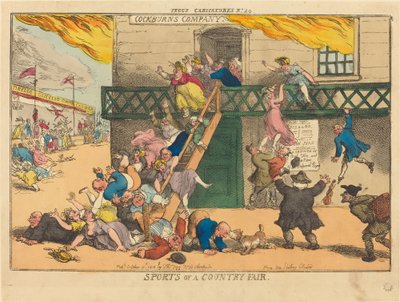 Maalaismessujen urheilu tekijältä Thomas Rowlandson