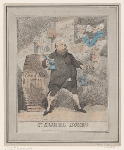 Sr. Samuel House, [1780] julkaistiin uudelleen 1786-91, [1780] julkaistiin uudelleen 1786-91. tekijältä Thomas Rowlandson