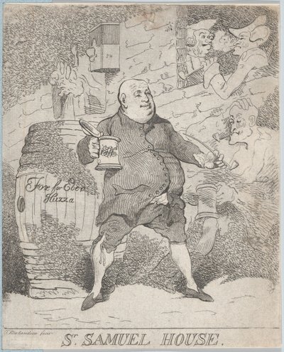 Sr. Samuel House, [1780] julkaistiin uudelleen 1786-91, [1780] julkaistiin uudelleen 1786-91. tekijältä Thomas Rowlandson
