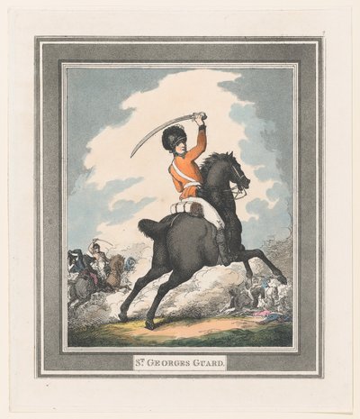 Pyhän Yrjön vartija, 1798, 1798. tekijältä Thomas Rowlandson