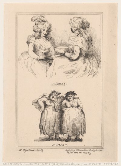 St James ja St Giles, 1792, 1792. tekijältä Thomas Rowlandson