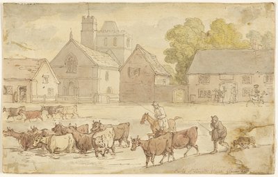 Stanley St. Leonardin kirkko, Gloucestershire tekijältä Thomas Rowlandson
