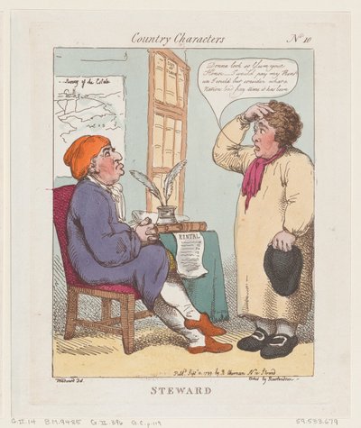 Steward, 10. syyskuuta 1799, 10 syyskuuta 1799. tekijältä Thomas Rowlandson