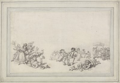 Luistelijatutkimus: Luistelu serpentiinillä tekijältä Thomas Rowlandson
