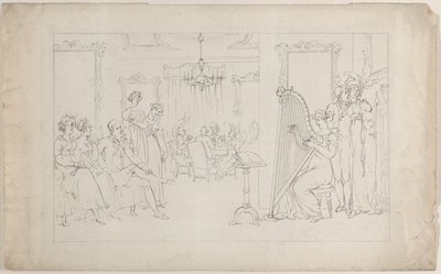 Makea on ääni, jonka voimat voivat liikuttaa Ja kutsua vaeltavaa sydäntä rakastamaan..., 1.9.1817. tekijältä Thomas Rowlandson