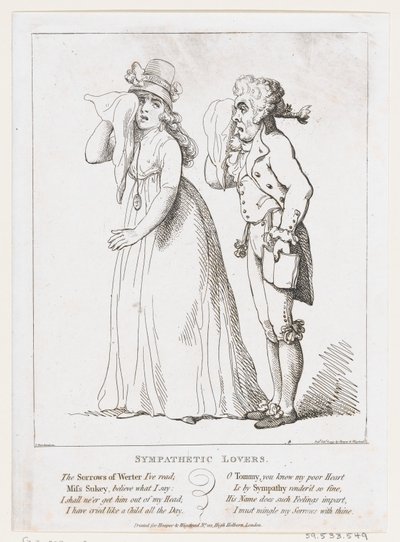 Sympaattiset rakastajat, 6. helmikuuta 1797, 6. helmikuuta 1797. tekijältä Thomas Rowlandson