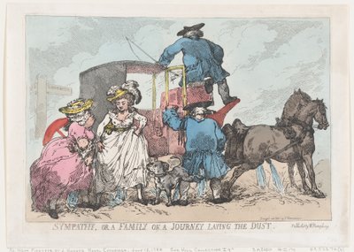 Sympatia eli Perhe matkalla pölyämässä, 12.7.1784., 12.7.1784. tekijältä Thomas Rowlandson