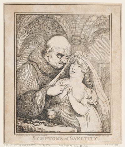 Symptoms of Sanctity, 28. helmikuuta 1800, 28. helmikuuta 1800. tekijältä Thomas Rowlandson