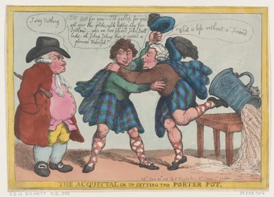 Vapautus tai Porter Potin järkyttäminen, 20. kesäkuuta 1806, 20. kesäkuuta 1806. tekijältä Thomas Rowlandson