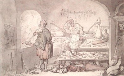 Alkemisti (akvarelli paperille) tekijältä Thomas Rowlandson