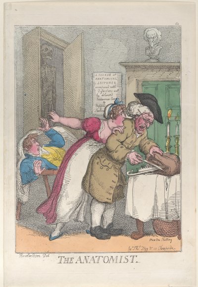 Anatomi, 12. maaliskuuta 1811, 12. maaliskuuta 1811. tekijältä Thomas Rowlandson