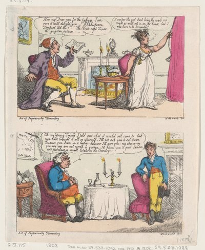 Nerokkaan kidutuksen taito, 1808, 1808. tekijältä Thomas Rowlandson