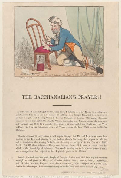 Bakkanaalien rukous!!, 4. kesäkuuta 1801, 4. kesäkuuta 1801. tekijältä Thomas Rowlandson
