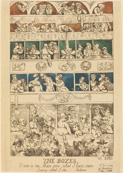Laatikot tekijältä Thomas Rowlandson