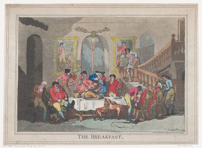 Aamiainen, 1. helmikuuta 1789, 1. helmikuuta 1789. tekijältä Thomas Rowlandson